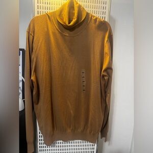 Perry Ellis Tan Turtleneck Sweater